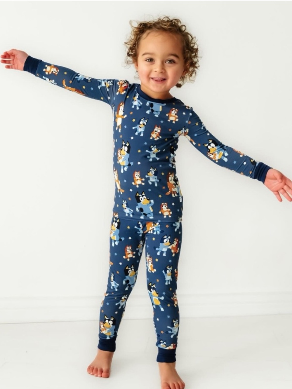 Little‎ Sleepies Bamboo Bluey Two-Piece Long Sleeve Pajama Set, Size 4T